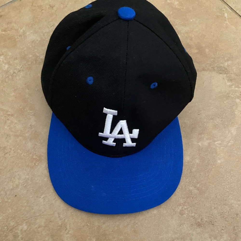 Black and Blue LA Dodgers SnapBack Hat